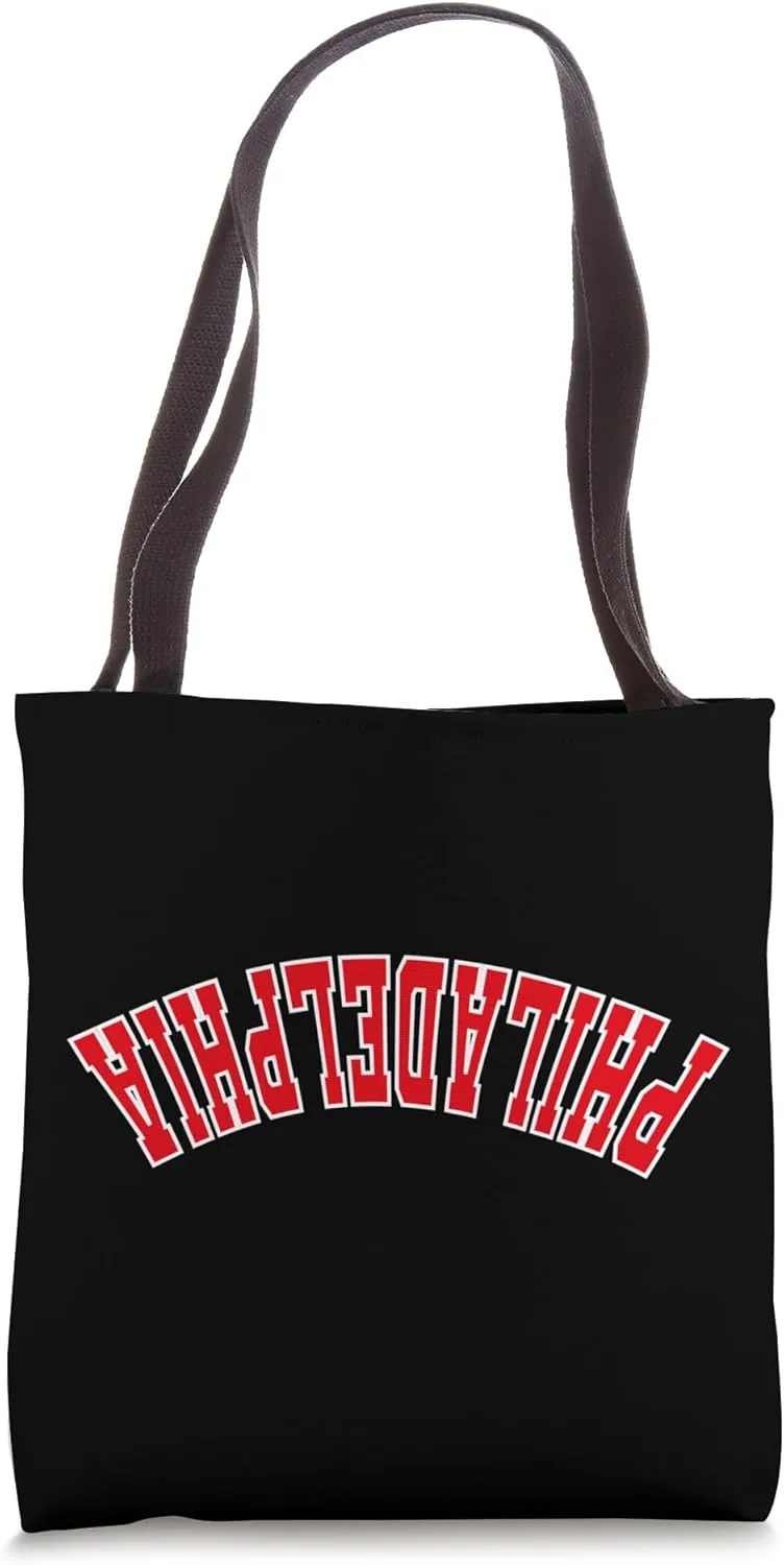Upside Down Philadelphia Tote Bag