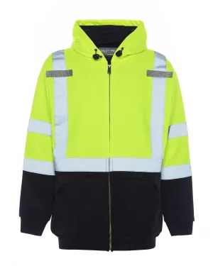 Utility Pro UHV425 High-Vis Safety Soft Shell Hoodie with Waterproof DuPont Teflon, Lime, 3X-Large