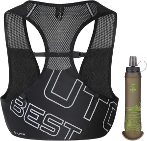 UTOBEST Running Vest for Women Men, Ultra-Light Minimalist Hydration Vest, Breathable Reflective Running Gear for Trail Hiking Jogging