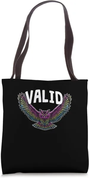 Valid Pansexual LGBTQ Pan Pride Proud Sayings Tote Bag