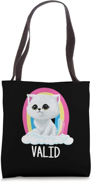 Valid Pansexual LGBTQ Pan Pride Proud Sayings Tote Bag