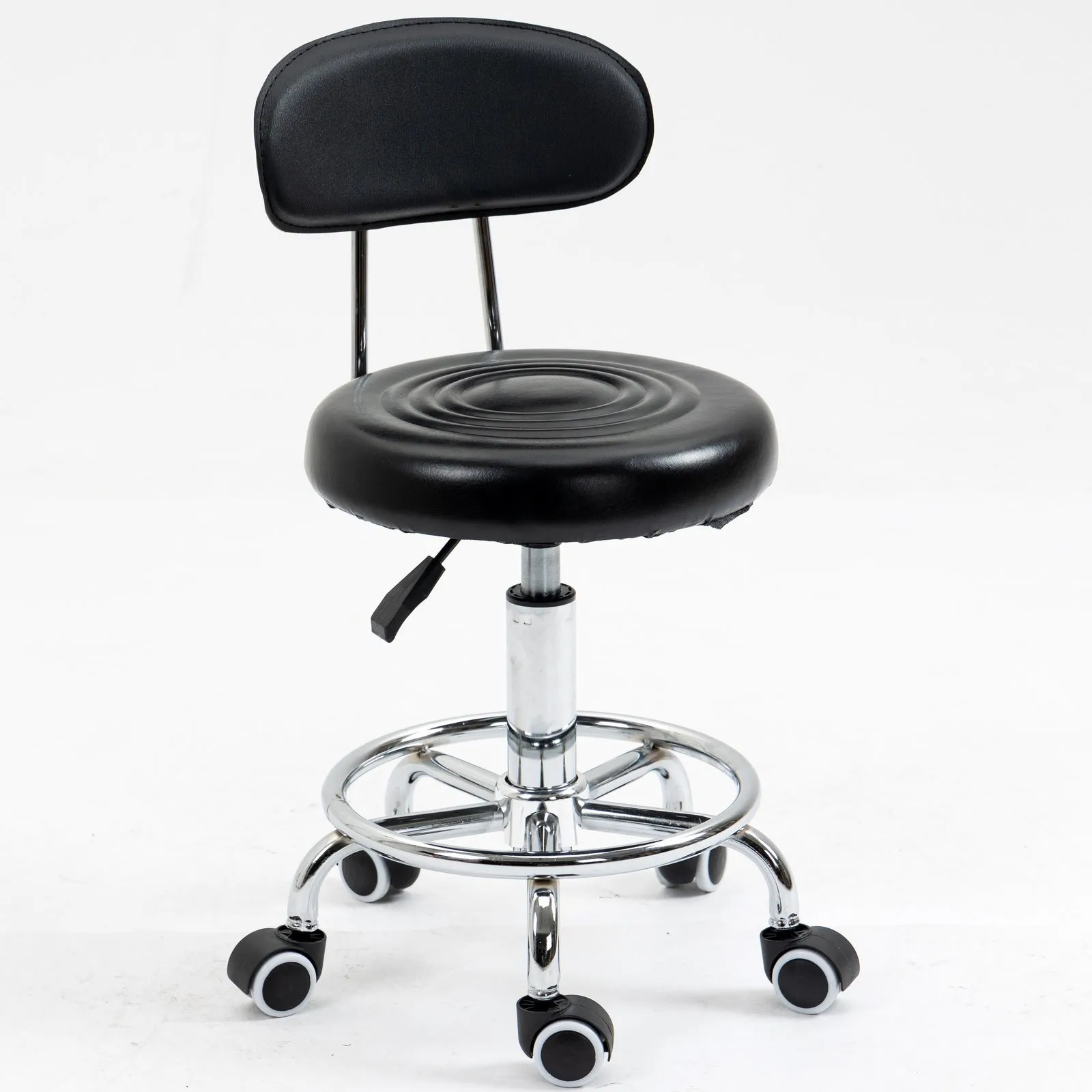 Varossa Multipurpose Essential Office Student Computer Chair Bar Stool (Black)
