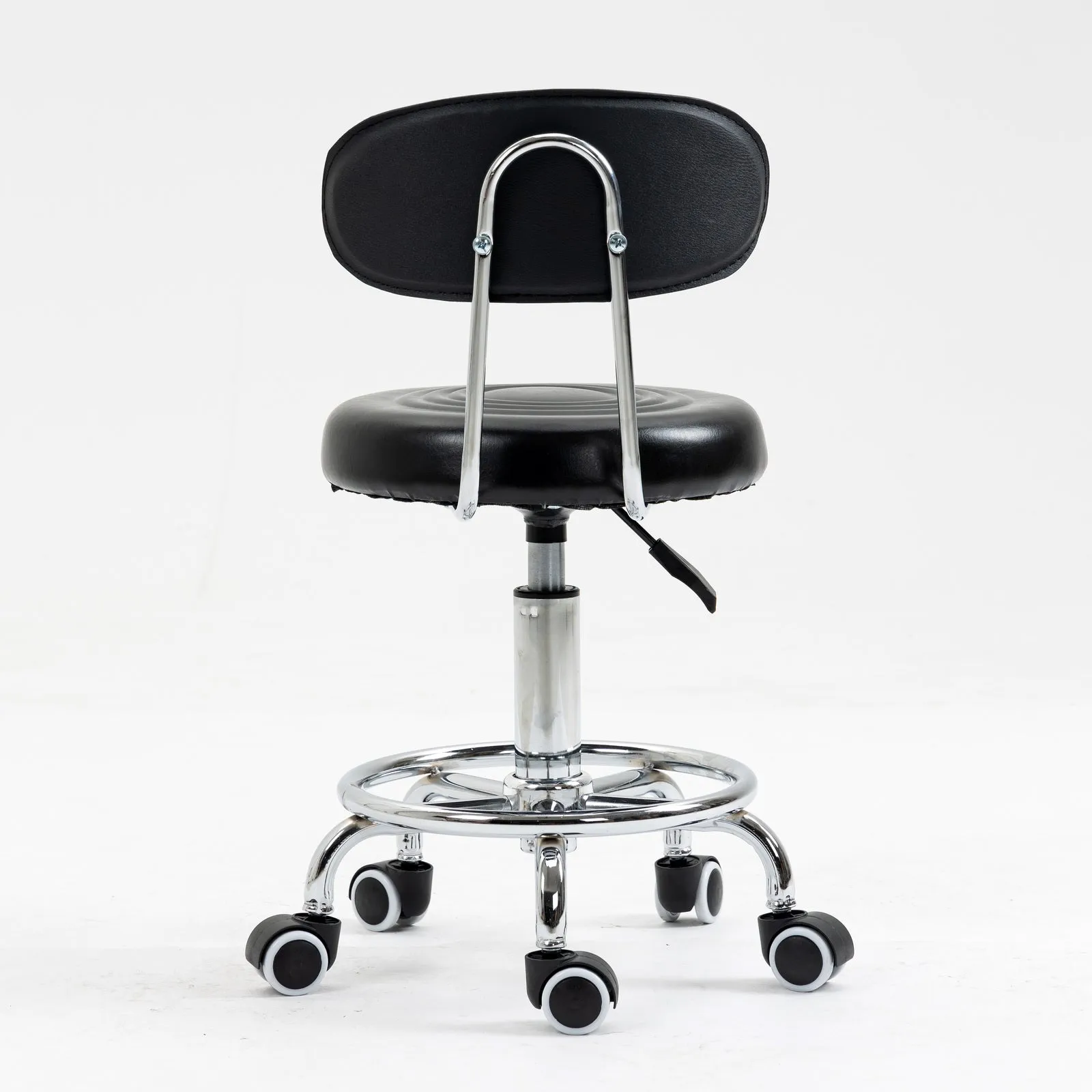 Varossa Multipurpose Essential Office Student Computer Chair Bar Stool (Black)