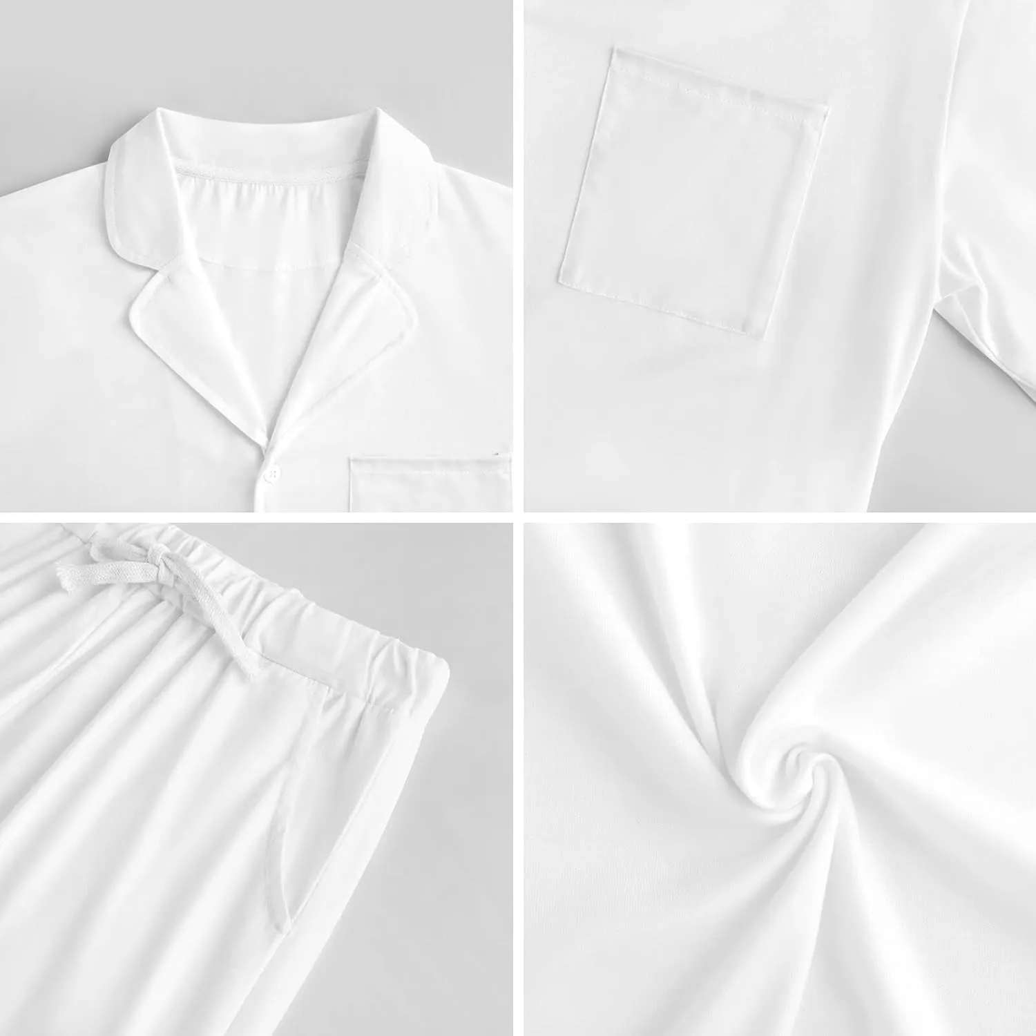 Vegetable Cabbage 2 PCS Men Pajama Set Long Sleeve Button-down Shirts Tops & Sleep Pants Loungewear