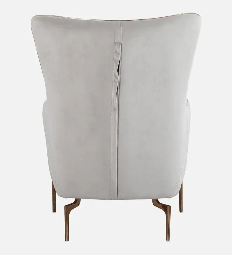 Velvet 1 Seater Sofa In Peach Colour