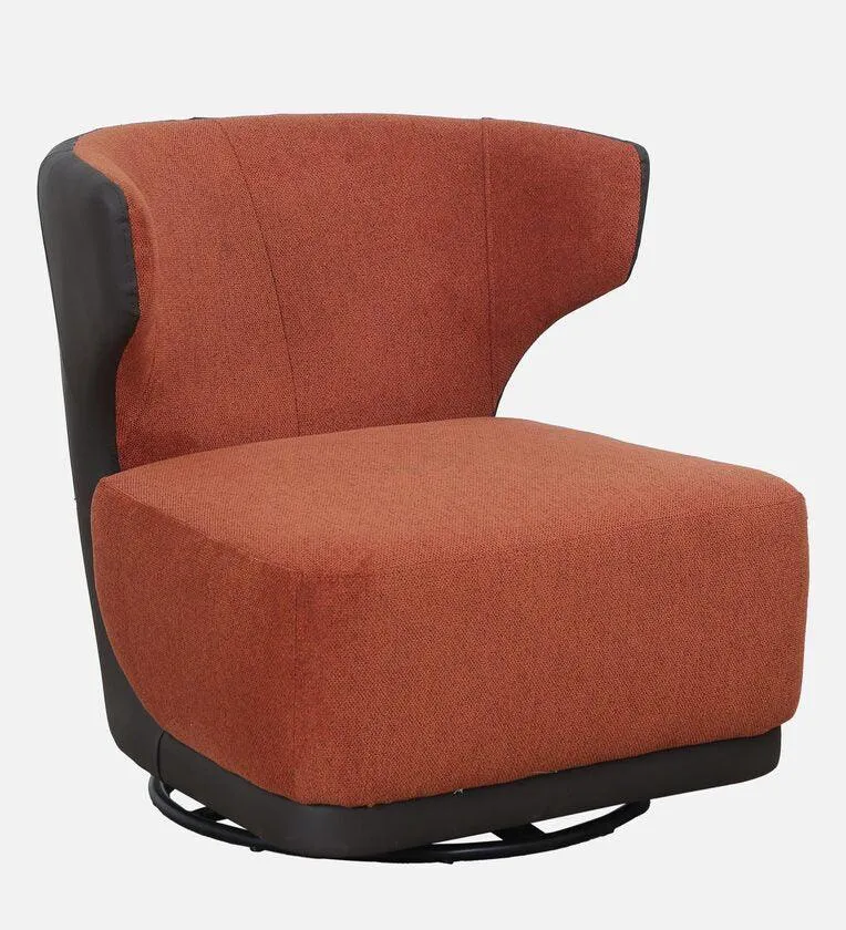 Velvet 1 Seater Sofa In Rust Colour