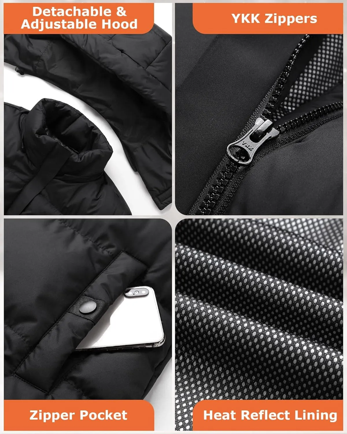 Venustas Women's Heated Down Jacket, Lightweight 90% Down Insulation Heated Jacket with Battery Pack for Skiing Outdoors