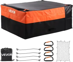 VEVOR Truck Bed Cargo Bag, Waterproof 840D PVC, 51.18 x 40.16 x 21.85 in (26 Cu. ft), Heavy Duty Cargo Bag for Truck Bed with Bungee Cords, Net and Carabiners, Fits a Variety of SUV & Pickup Trucks