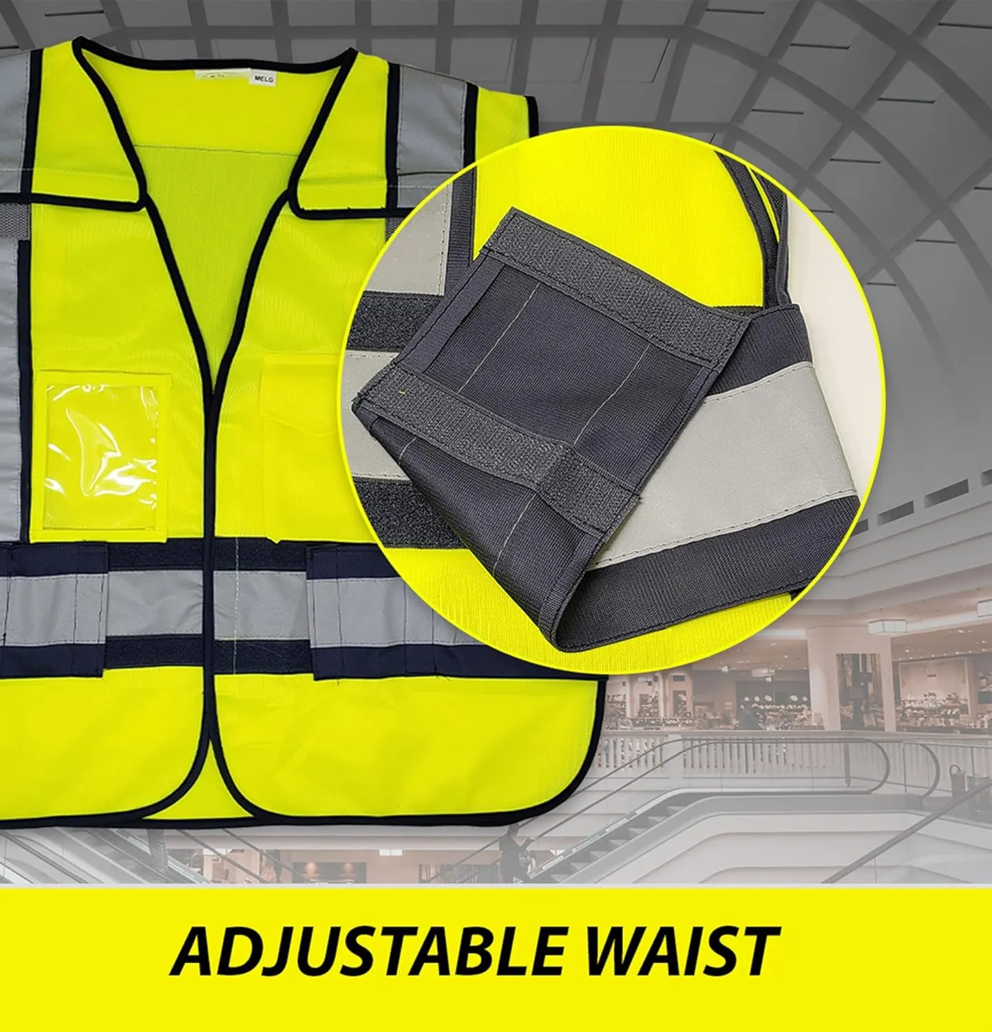 VIEWBRITE Reflective Class 2 EMS Vest Lime Green - 5 Point Breakaway High Visibility Yellow EMS Safety Vest