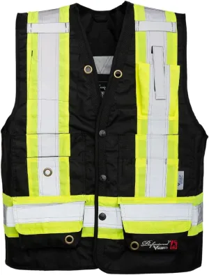 Viking Men's Professional Journeyman FR Surveyor Safety Vest - Hi Vis Flame Retardant Ripstop Fabric