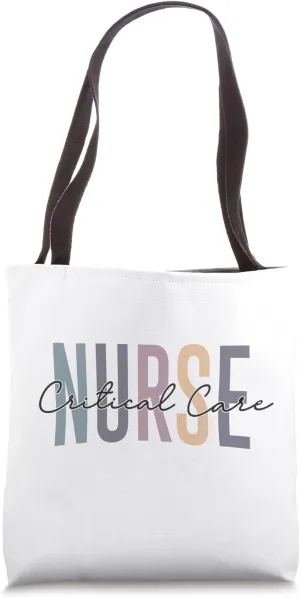 Vintage Critical Care Nurse CCU Nurse Critical Care Nursing Tote Bag