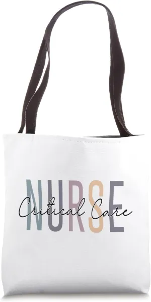 Vintage Critical Care Nurse CCU Nurse Critical Care Nursing Tote Bag