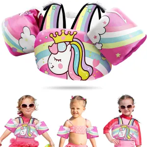 Vvinca Separable Toddler Swim Vest Fit 22-66 Lbs（1-6 Years）|2025 Newest 3 in 1 Pool Float & Arm Bands Boys and Girls, Adjustable Sturdy Safety for Infant 1 2 3 4 5 6 Year