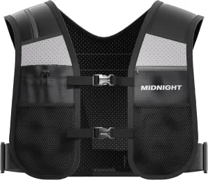 Water Resistant Running Vest - Reflective Vest for Running, 7 Pockets for Extra Storage, Lightweight Phone Holder