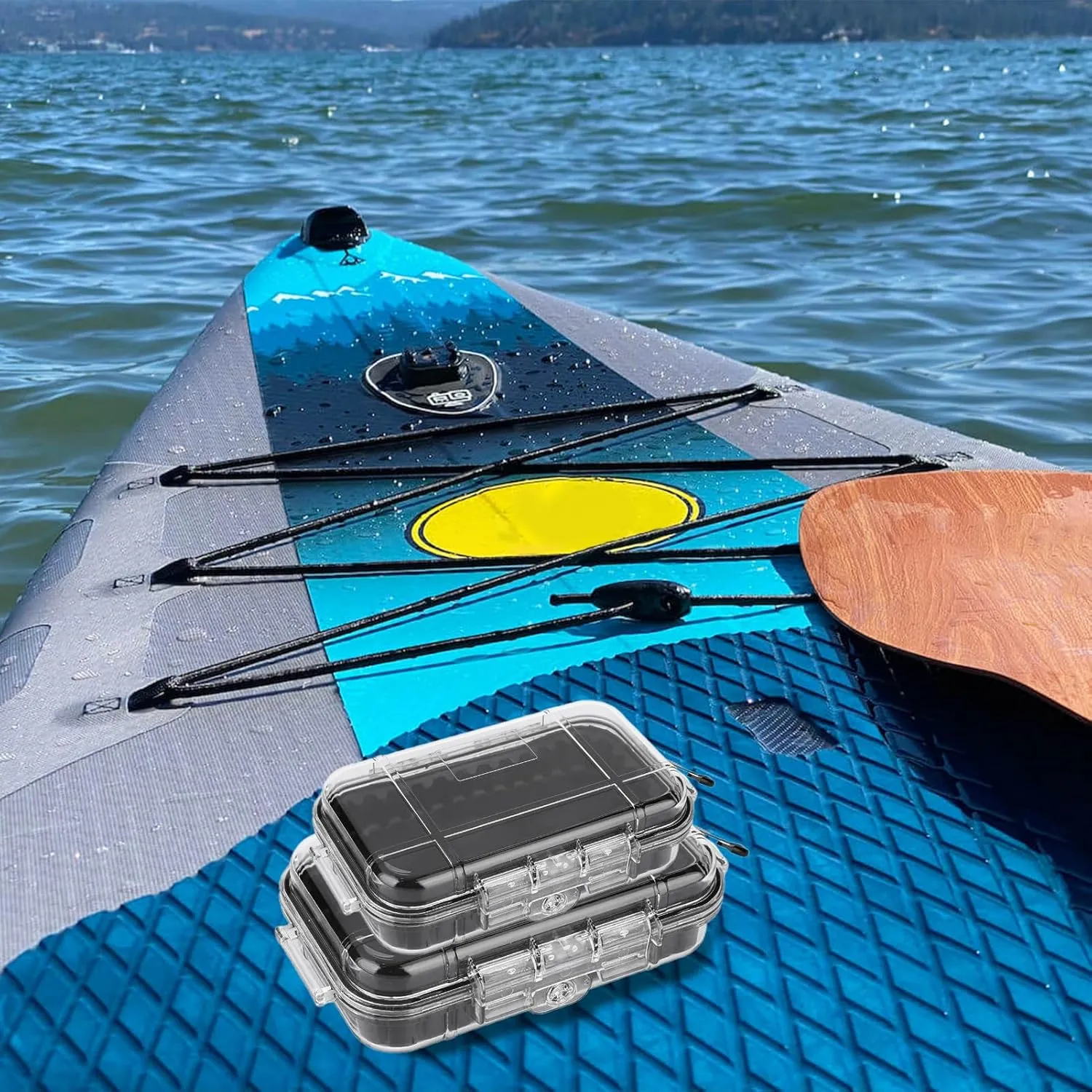 Waterproof Dry Box Protective Case, IP67 Water Resistant Portable Micro Case Watertight Storage Box for Phones, Knives, Wallets, Watches