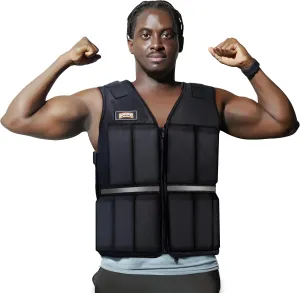 Weighted Vest 5/10/15/20/25/30 lbs - Quick on and off - Running Body Weight Vest with Reflective Stripe for Women Men, Workout Equipment for Fitness, Walking, Strength Training
