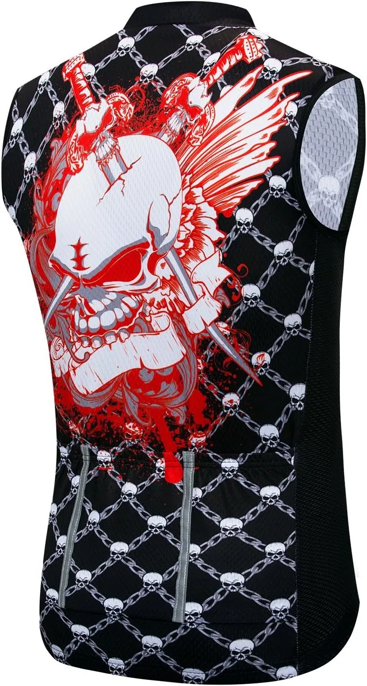 Weimomokey Cycling Vest Men Cycling Shirt Sleeveless Biking Clothing Jacket Cycling Jersey