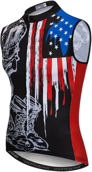 Weimomokey Cycling Vest Men Cycling Shirt Sleeveless Biking Clothing Jacket Cycling Jersey