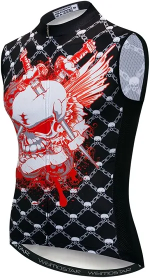 Weimomokey Cycling Vest Men Cycling Shirt Sleeveless Biking Clothing Jacket Cycling Jersey