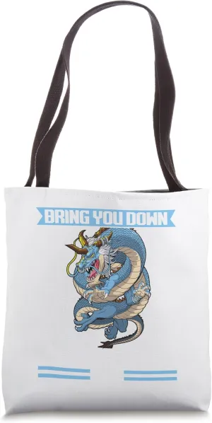 whoever is trying to bring you down Introvert Dragon Tote Bag