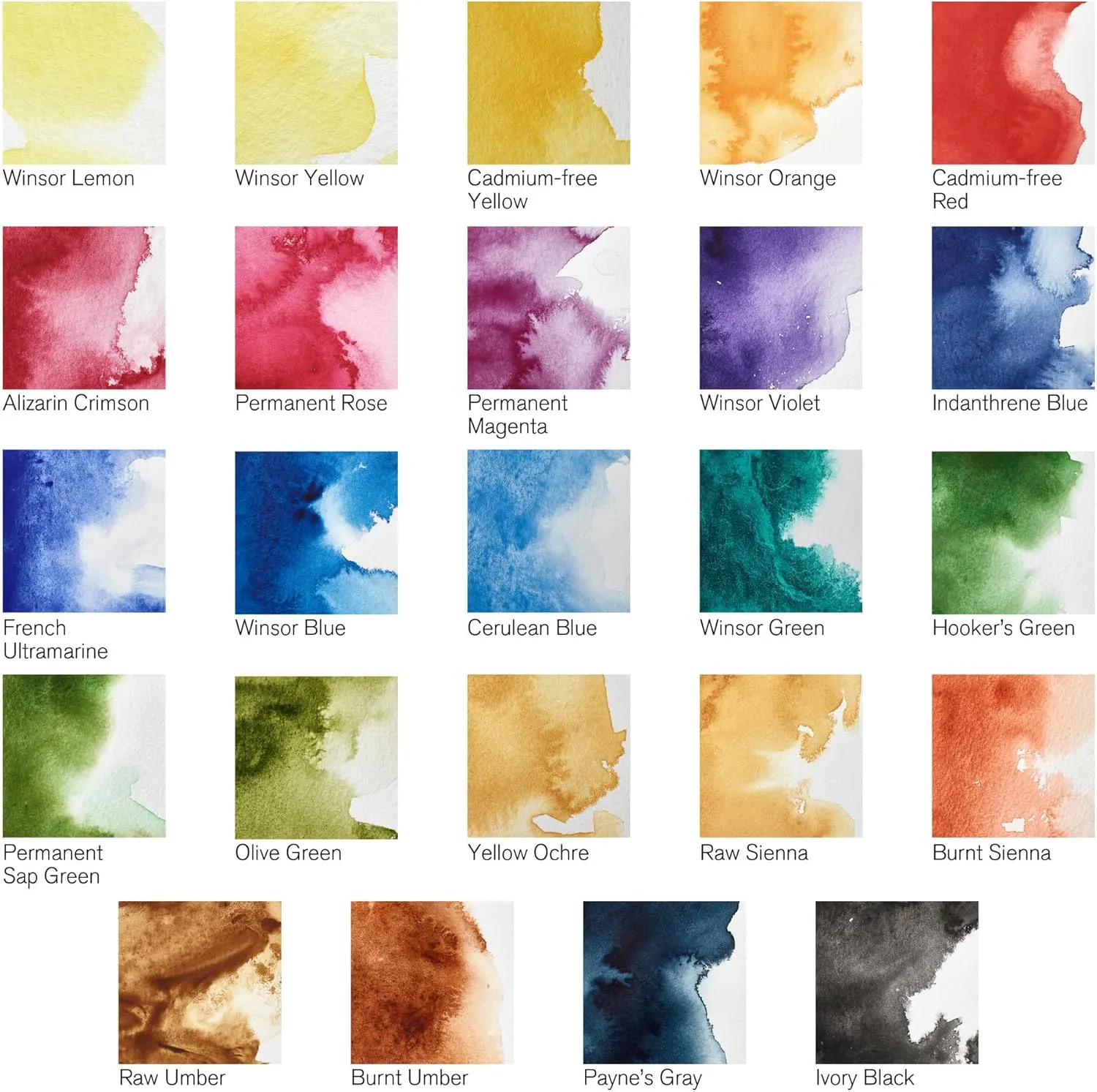 Winsor & Newton Professional Watercolor Paint Set, Lightweight Metal Box, 24 Half Pan