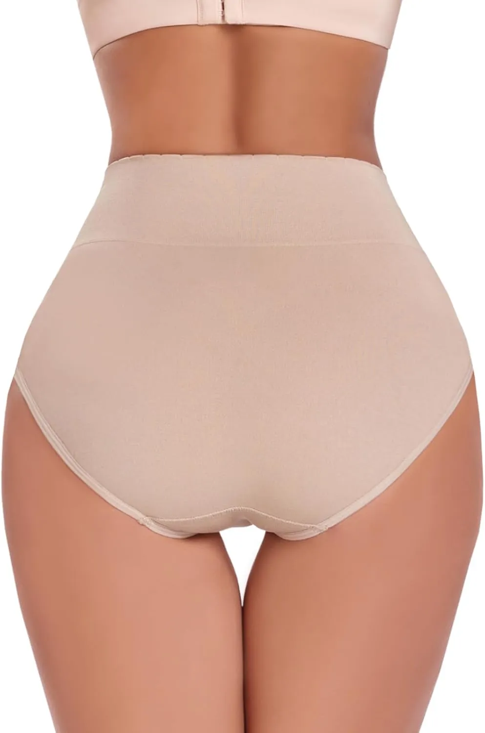 Women's Briefs Underwear High Waist Tummy Control Full Coverage Panties, Ladies Postpartum Underpants 5 Pack