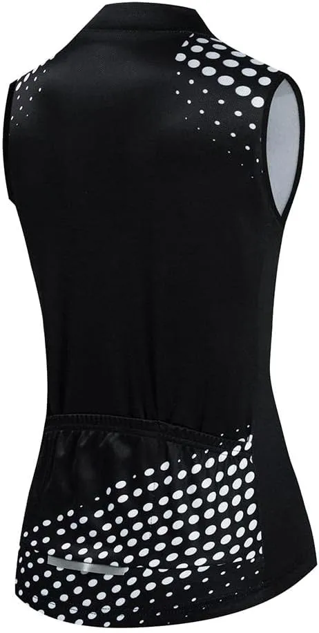 Women's Cycling Jersey Set Sleeveless Bike Shirts Cycling Vest Shorts Bicycle Clothing Short with Gel Padded