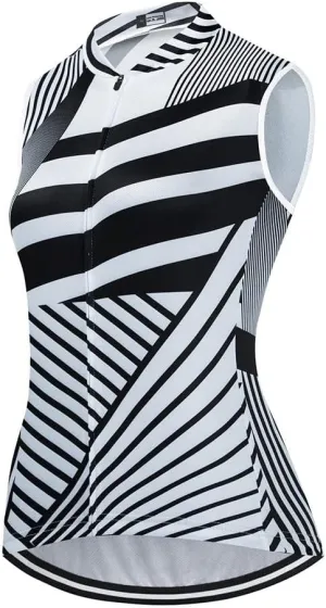 Women's Cycling Jersey Set Sleeveless Bike Shirts Cycling Vest Shorts Bicycle Clothing Short with Gel Padded