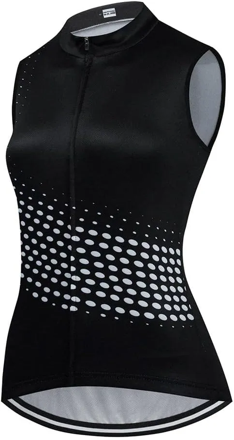 Women's Cycling Jersey Set Sleeveless Bike Shirts Cycling Vest Shorts Bicycle Clothing Short with Gel Padded