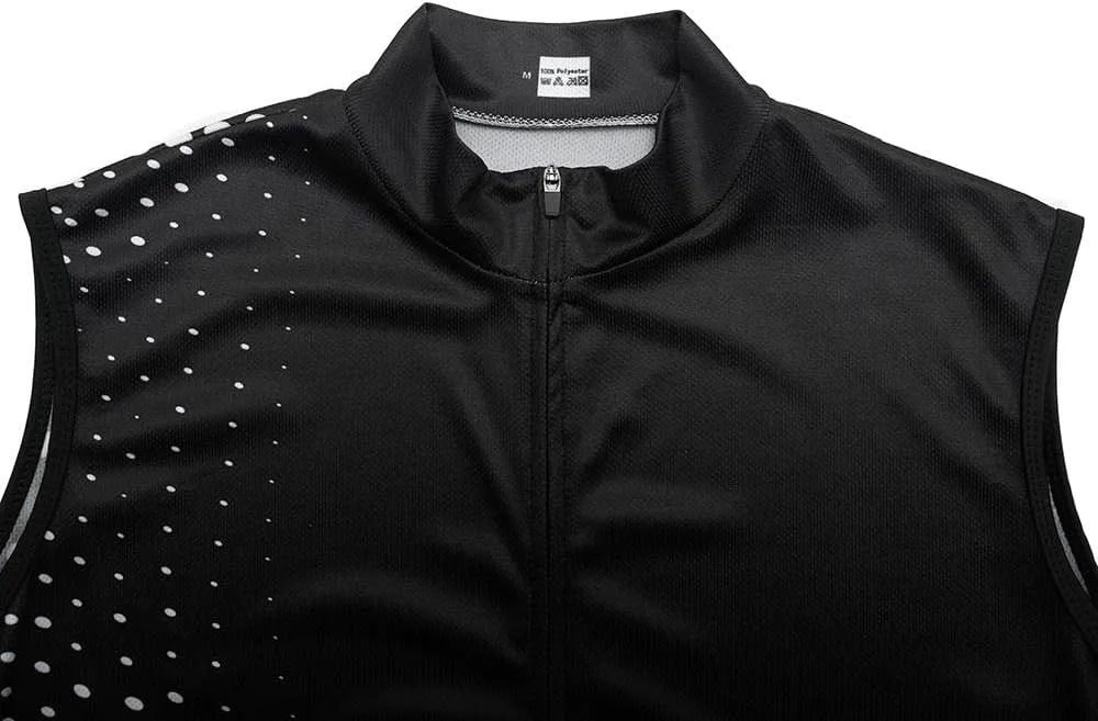 Women's Cycling Jersey Set Sleeveless Bike Shirts Cycling Vest Shorts Bicycle Clothing Short with Gel Padded