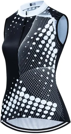 Women's Cycling Jersey Set Sleeveless Bike Shirts Cycling Vest Shorts Bicycle Clothing Short with Gel Padded
