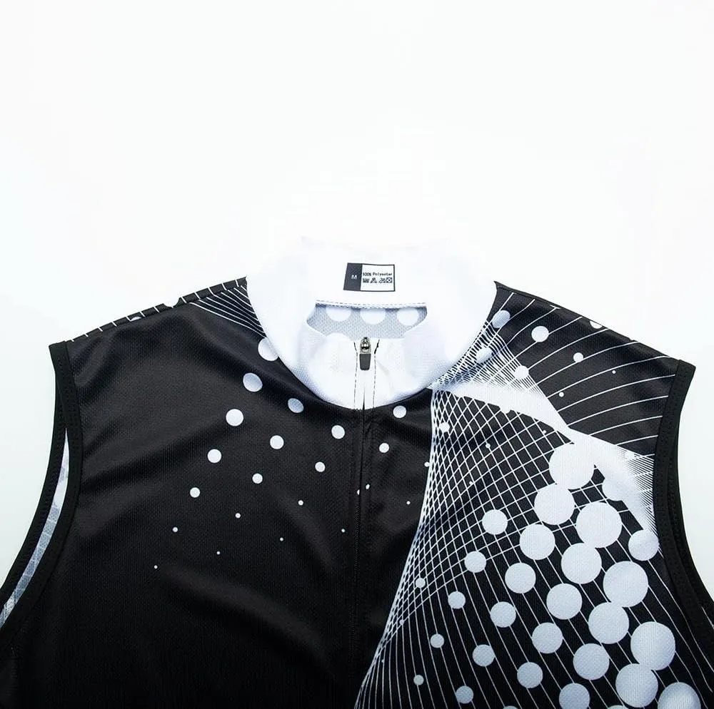 Women's Cycling Jersey Set Sleeveless Bike Shirts Cycling Vest Shorts Bicycle Clothing Short with Gel Padded