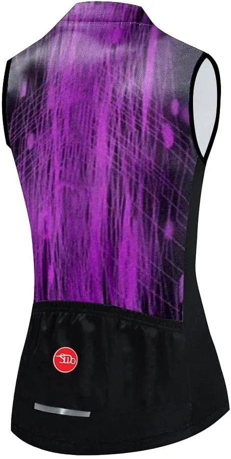 Women's Cycling Jersey Sleeveless Bike Vest Shirts Bicycle Clothing Biking Tank Tops Tights