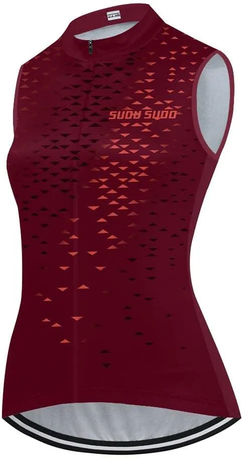 Women's Cycling Jersey Sleeveless Bike Vest Shirts Bicycle Clothing Biking Tank Tops Tights