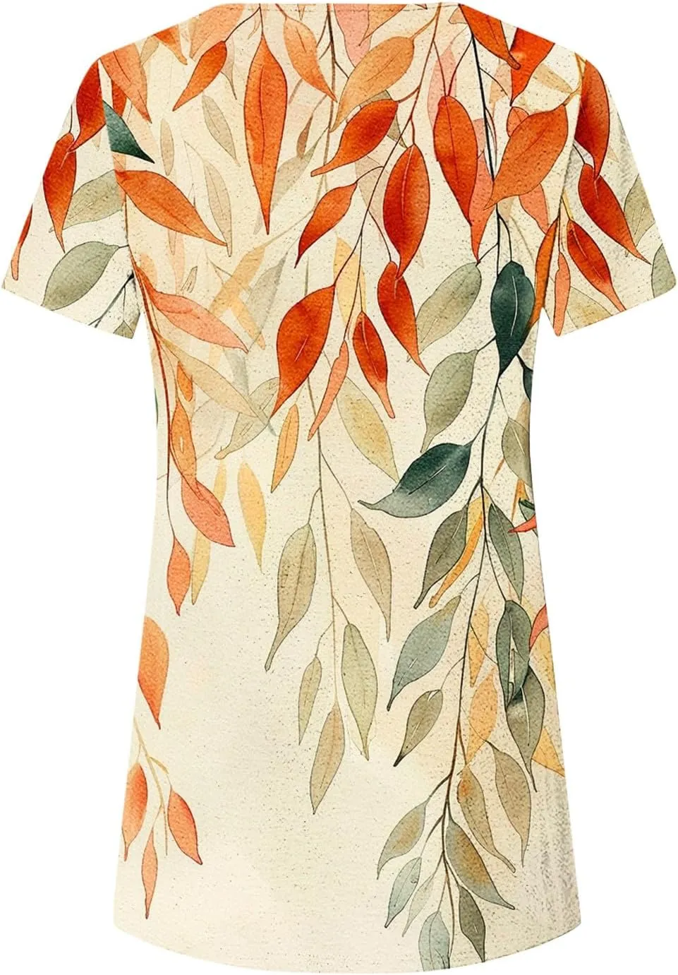 Womens Summer Tops Casual Short Sleeve Side Button Tunci Shirts Cute Floral Tops Casual Ladies Summer Tops 2024