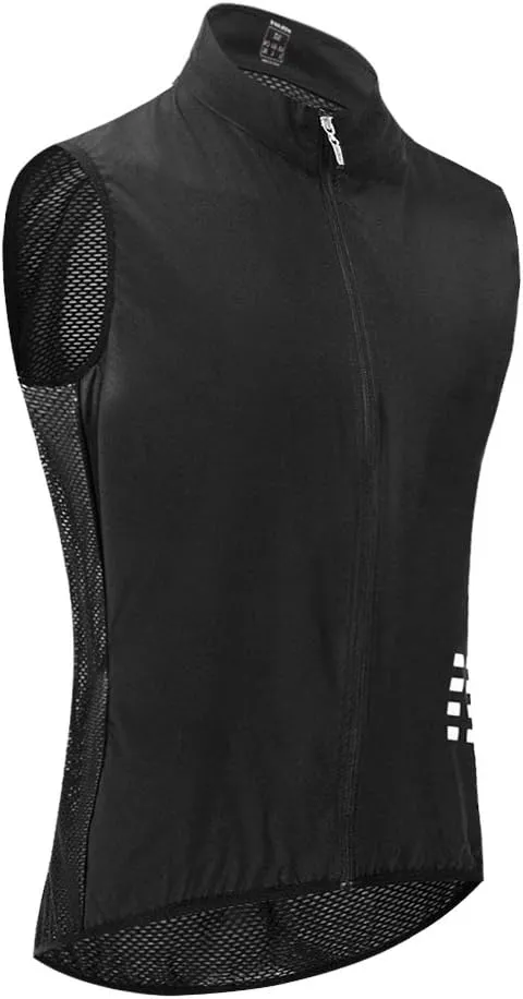 WOSAWE Cycling Vest Running Windbreaker Ssleeveless Safety Shirts Reflective Gilet