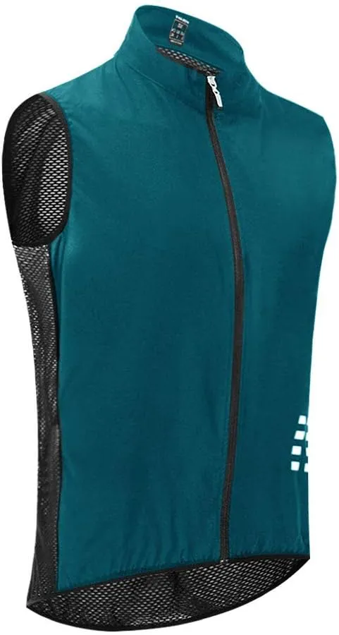 WOSAWE Cycling Vest Running Windbreaker Ssleeveless Safety Shirts Reflective Gilet