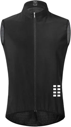 WOSAWE Cycling Vest Running Windbreaker Ssleeveless Safety Shirts Reflective Gilet