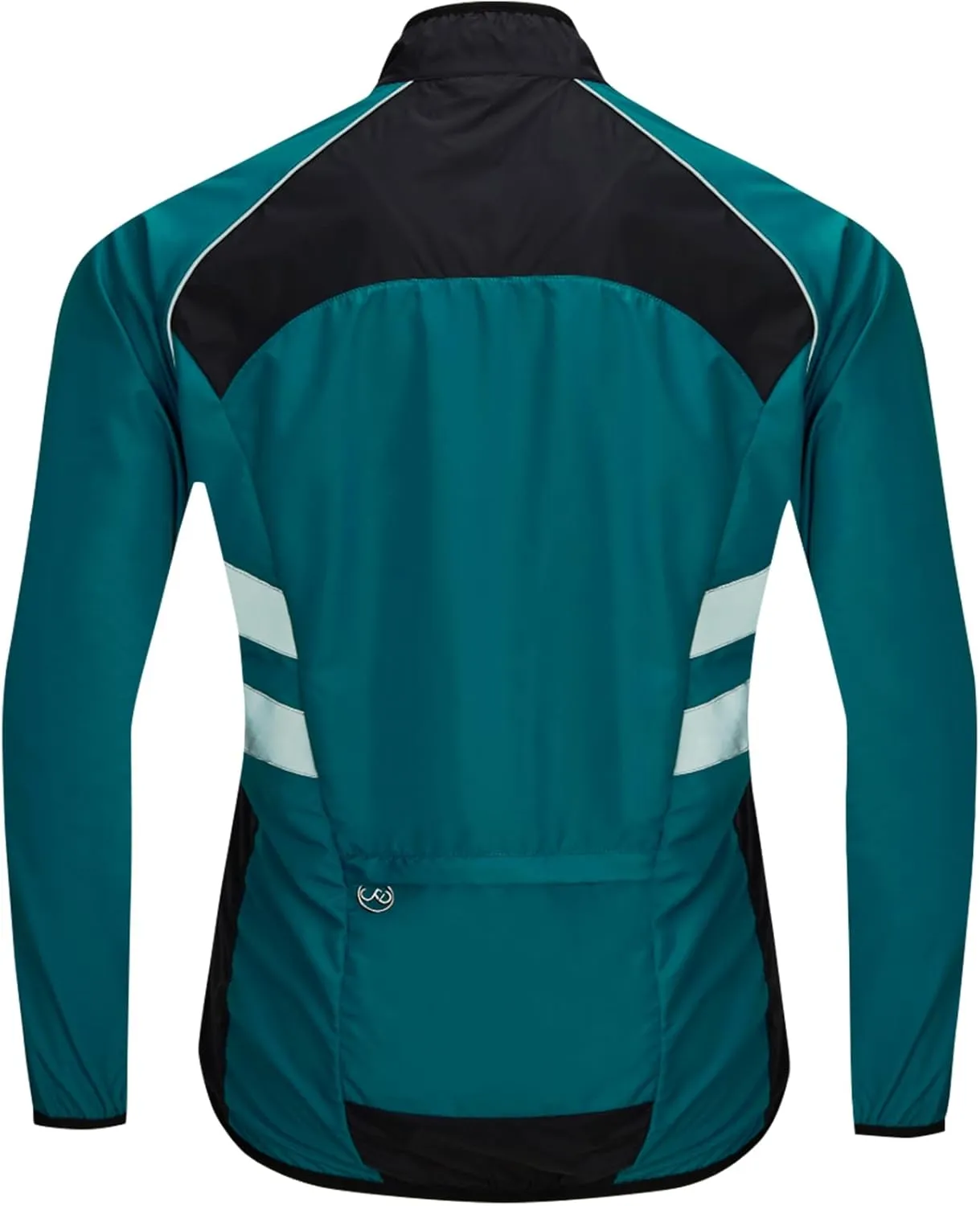 WOSAWE Men's High Visibility Cycling Wind Jacket Water Resistance Reflective Windbreaker