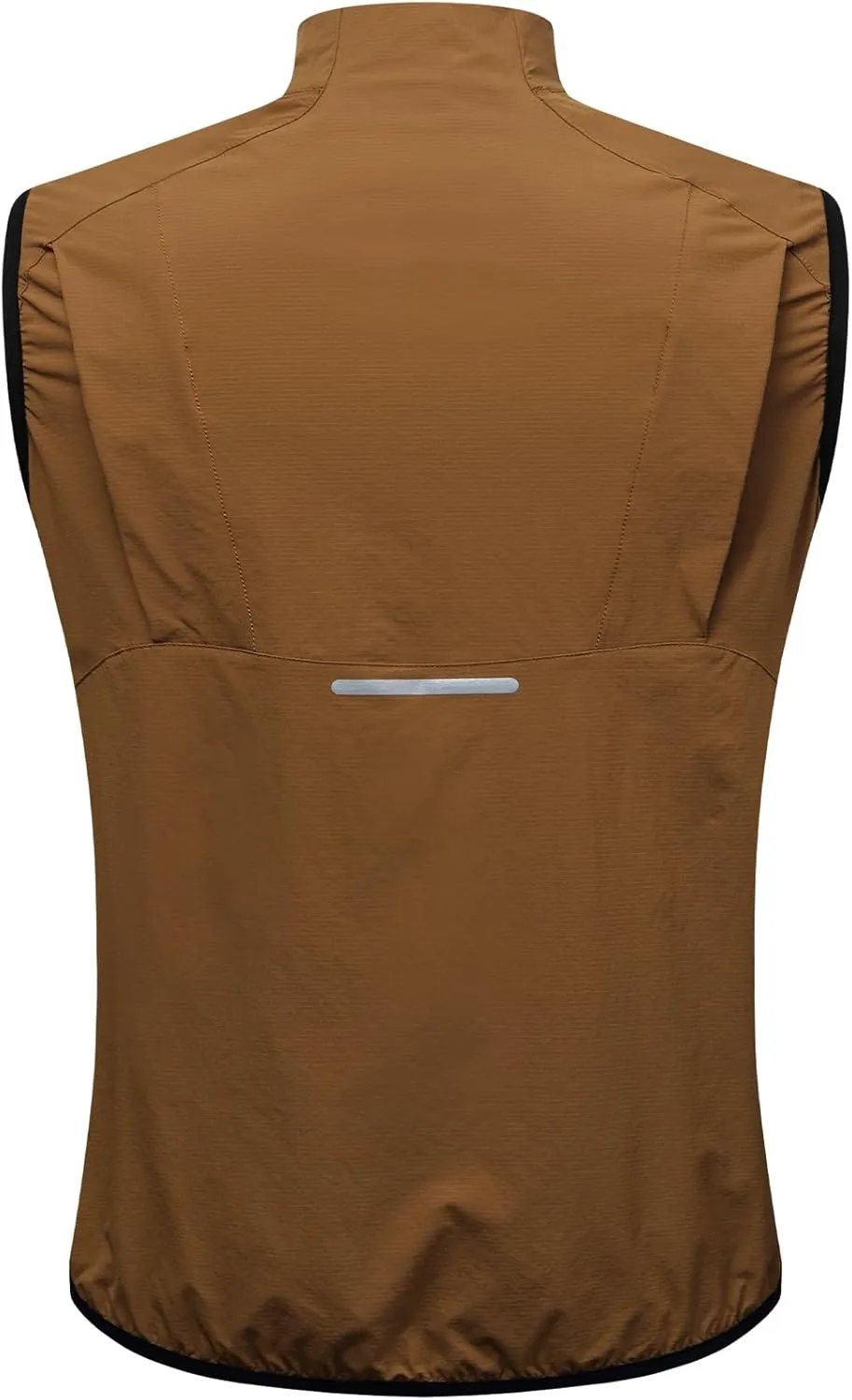 WOSAWE Reflective Cycling Vest with Chest Pocket Water-Repellent Lightweight Windproof Gilet for Running, Hiking, Biking