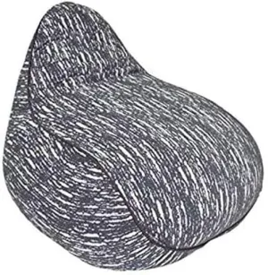Yogibo Luxe Lounger Small Bean Bag Lounge Chair for Adults, Kids and Teens, Soft, Plush, Comfy, Sensory, Gaming Beanbag, Washable Cover, Gray