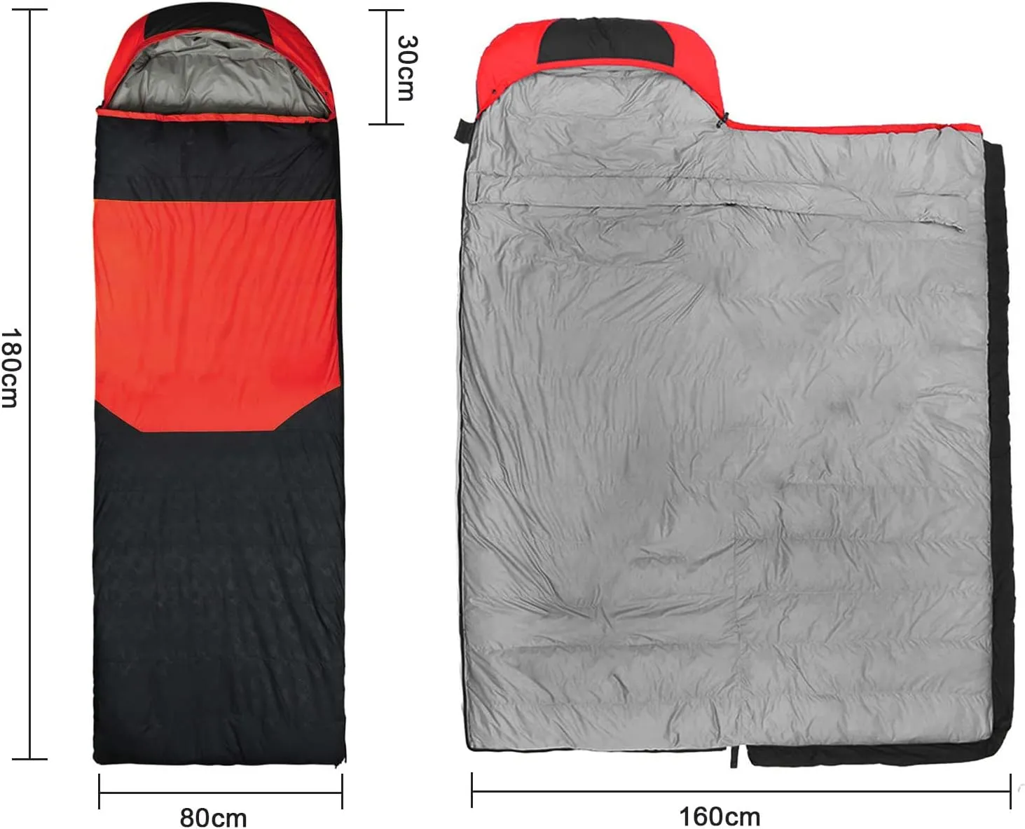YYW 0 Degree Sleeping Bag for Adults Lightweight Waterproof Warm Down Feather Sleeping Bag for Cold All Seasons Hiking,Backpacking or Camping