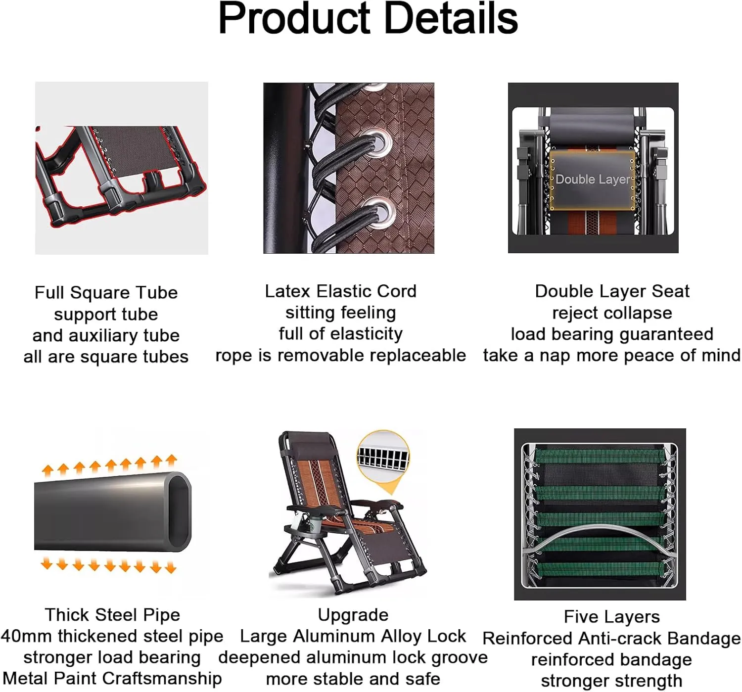 ZTGL F, Folding Outdoor Chaise Lounge Chair, Portable Camping Cot, Sunbathing Lounge Chairs Camping Lounge Chair, Folding Camping Cot, Foldable Outdoor Bed
