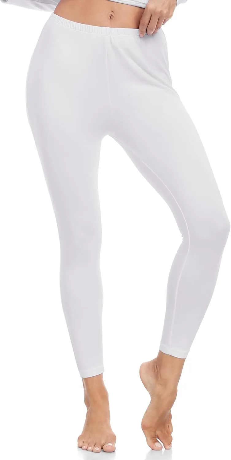 ZUTY 3 Pack Thermal Long Johns Fleece Lined Leggings for Women Underwear Tights Warm Winter Base Layer Pants